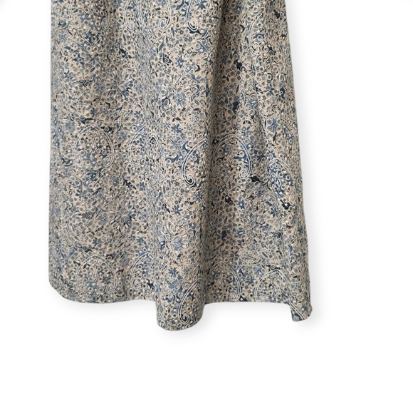 NWT ZARA Dress Medium Blue White Floral Tie Waist Women’s - Picture 10 of 16